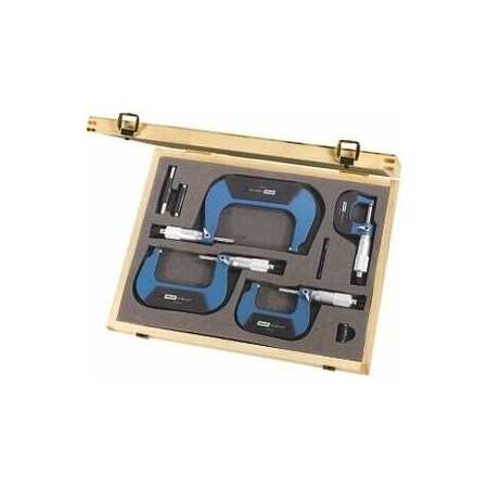 Holex External Micrometer Set, Measuring Range: 0-100 mm 420250 0-100